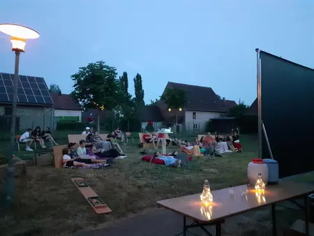 Unsere Kinositze beim Freiluftkino