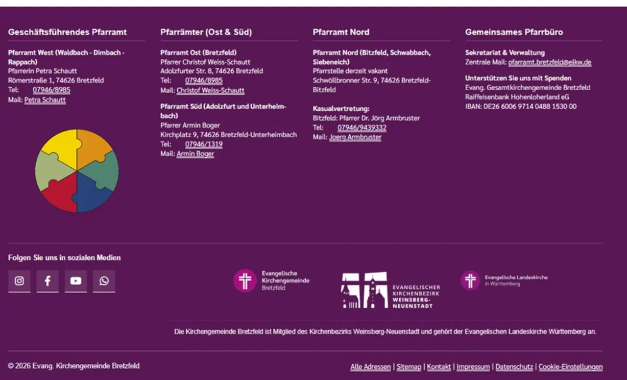 Footer in Gemeinsam-Gemeinde.de